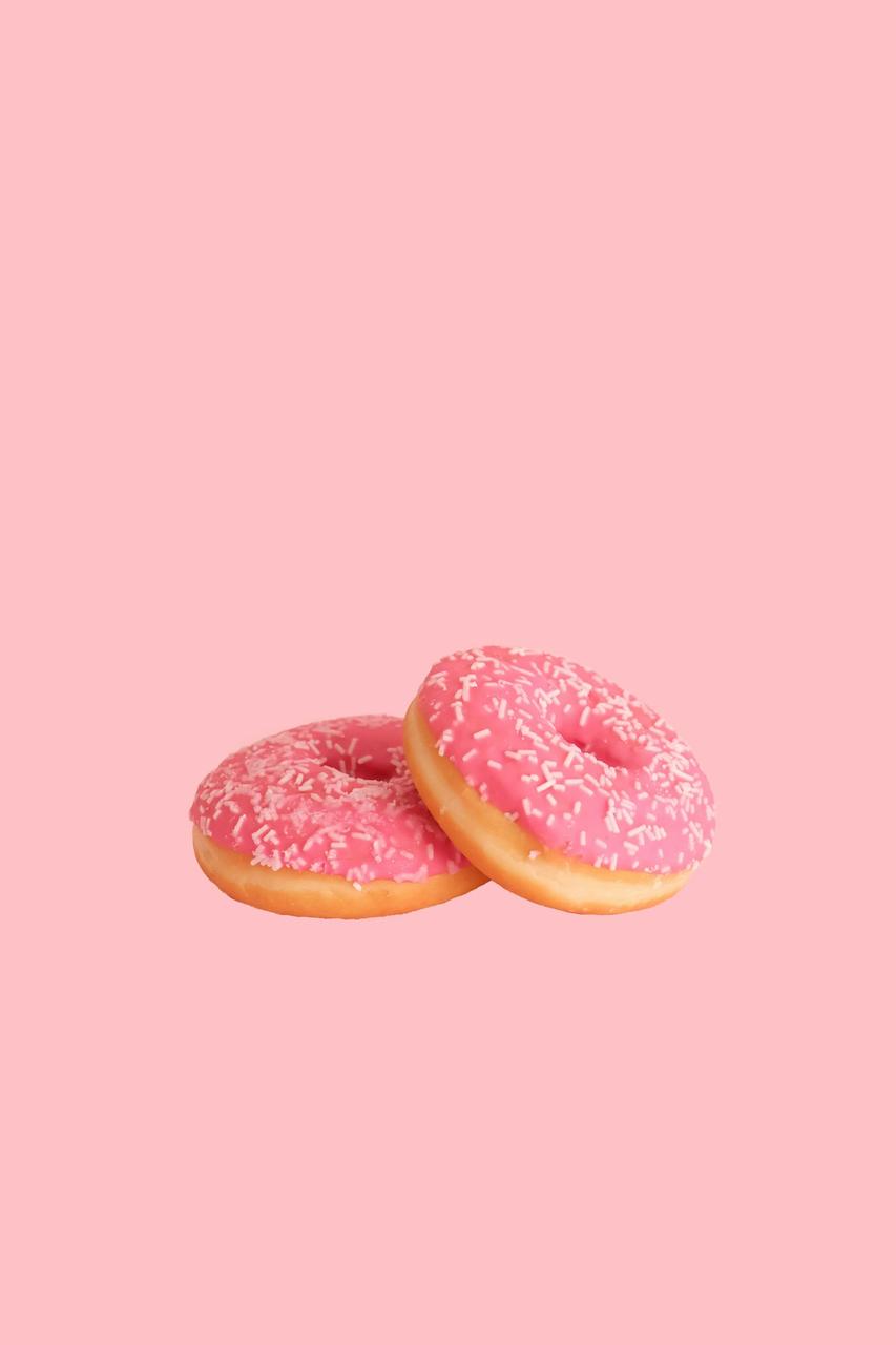 Donat gula dengan topping